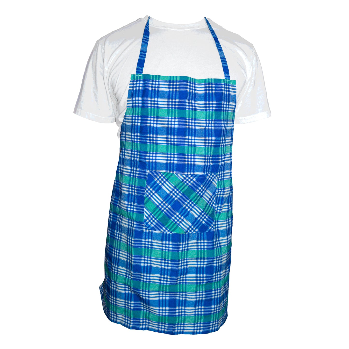 Blue Plaid Apron