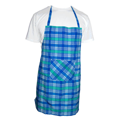 Blue Plaid Apron