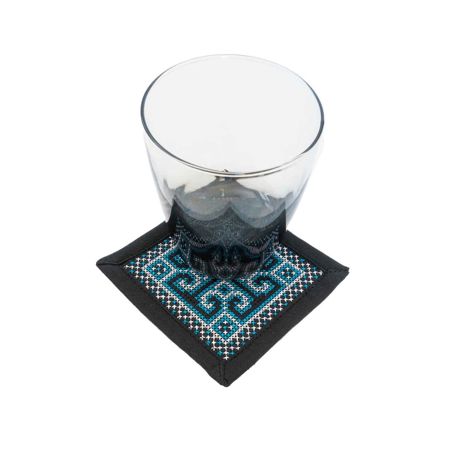 Stitched Coasters - Blue