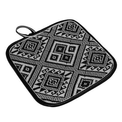 Potholders - Black and White Pattern