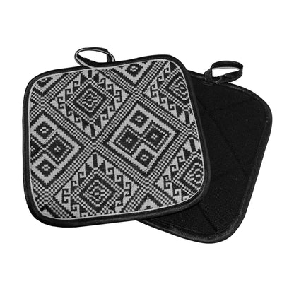 Potholders - Black and White Pattern